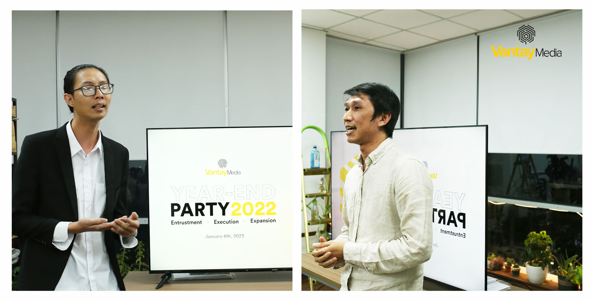 Some moments in year end party 2022 of Van Tay Media